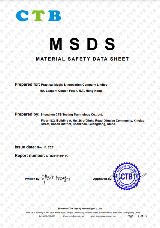 MSDS - PMI Gear