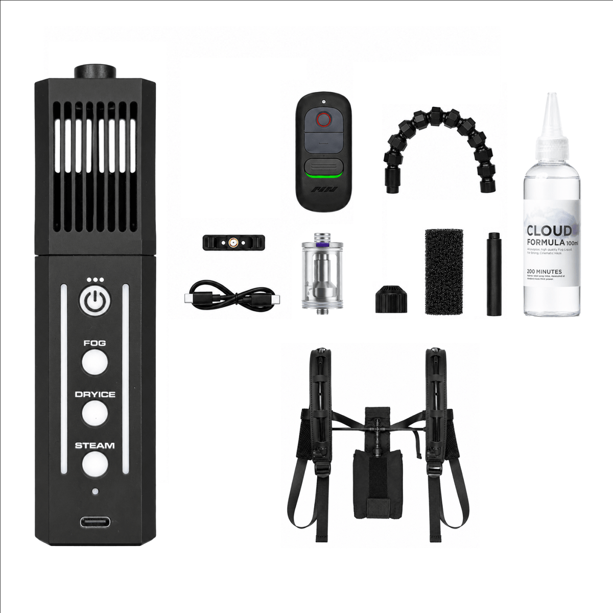 SmokeNINJA PRO V2 Cosplayer Bundle with Smoke Vest, formula and smoke-shaping accessories