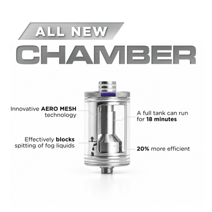SmokeNINJA PRO V2 Chamber 3.0 upgrade with AERO mesh technology