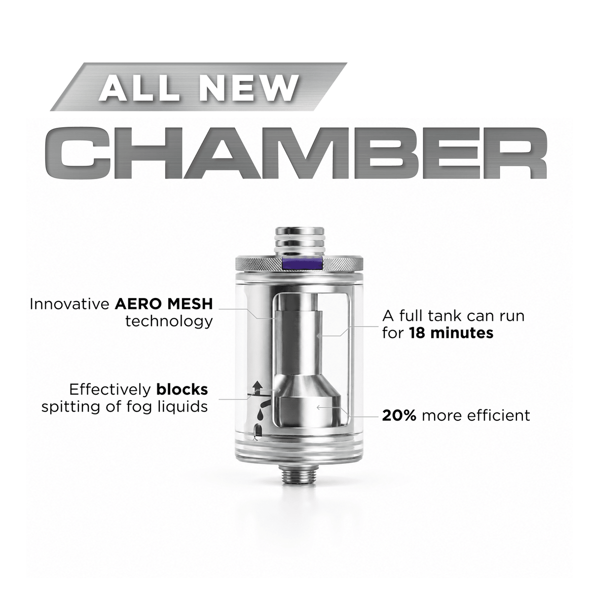 SmokeNINJA PRO V2 Chamber 3.0 upgrade with AERO mesh technology