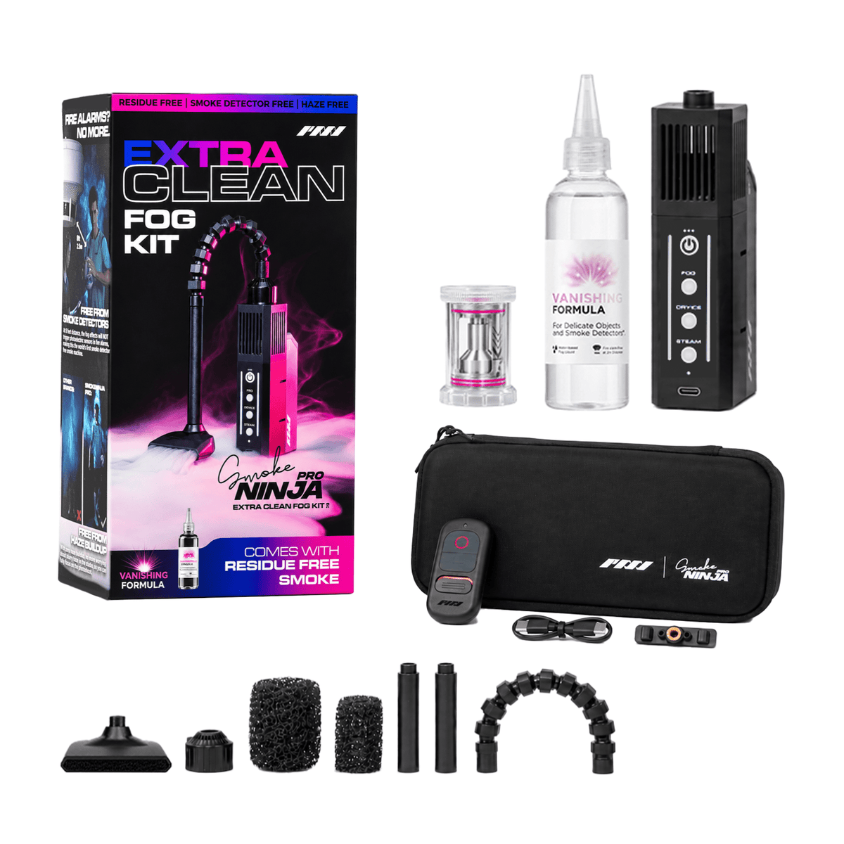 PMI SmokeNINJA PRO Extra Clean Fog Kit - PMI Gear