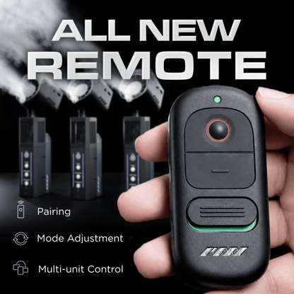 SmokeNINJA PRO V2 remote with pairing, mode adjustment and multi-unit controls