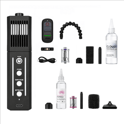 SmokeNINJA PRO V2 Tabletop Bundle with Vanishing Formula and dry-ice-style nozzles