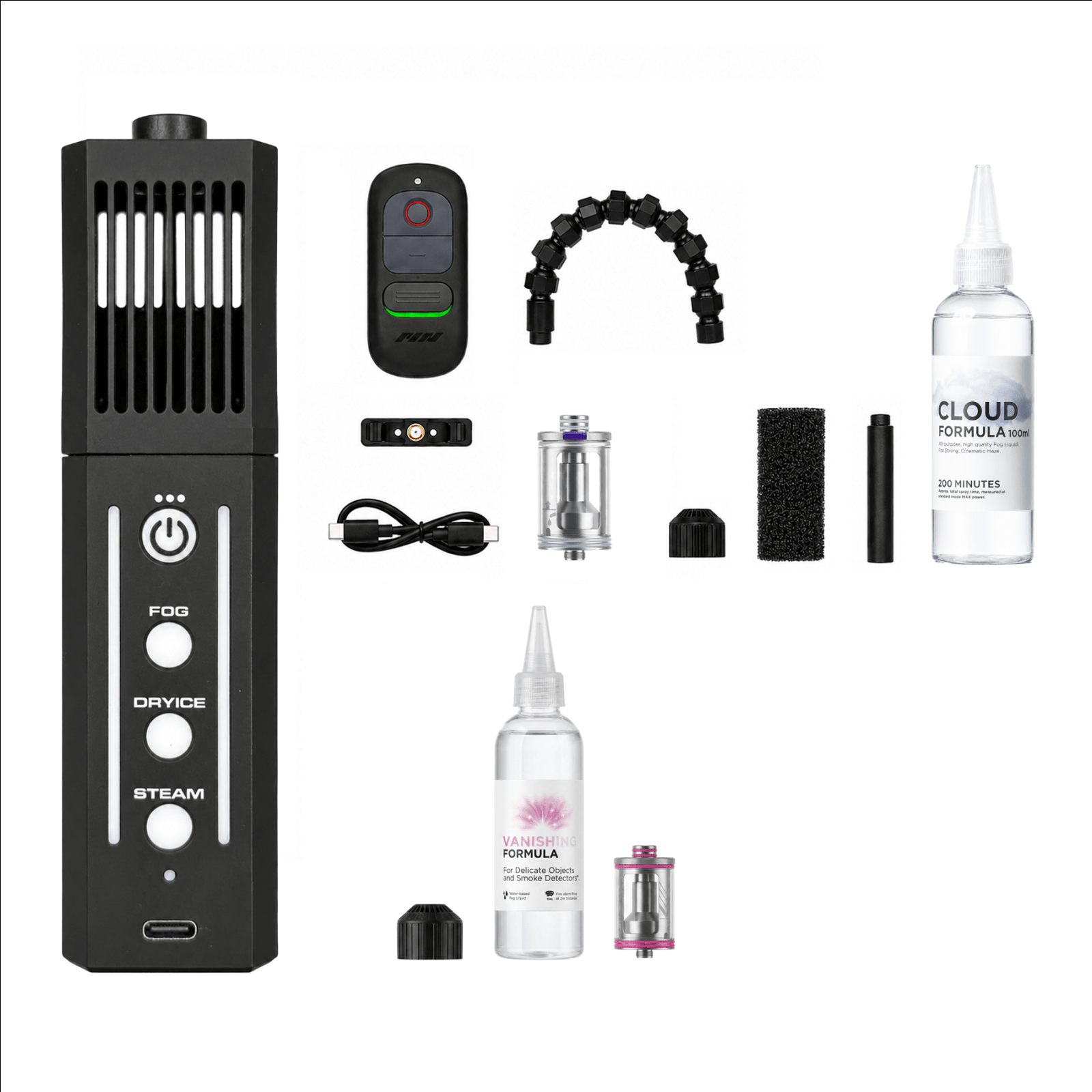 SmokeNINJA PRO V2 Vanishing Formula Bundle with fast-dissipating formula and smoke-shaping nozzles