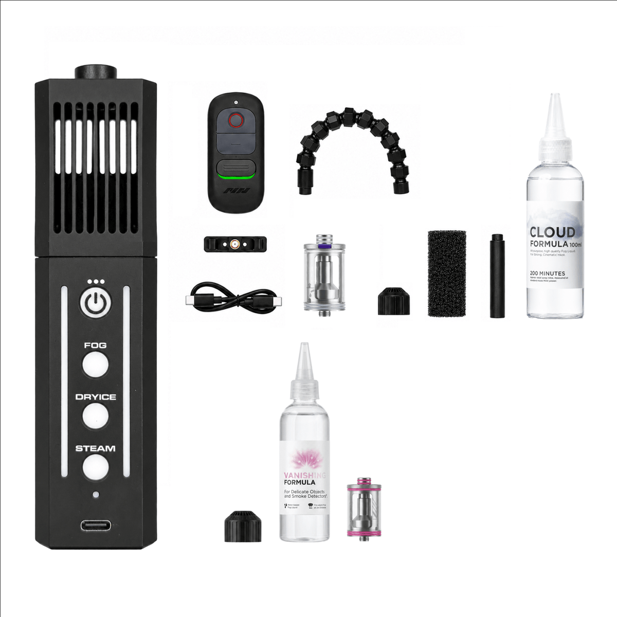 SmokeNINJA PRO V2 Vanishing Formula Bundle with fast-dissipating formula and smoke-shaping nozzles